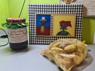 Mermelada, cuadro suwer y nueces de kola