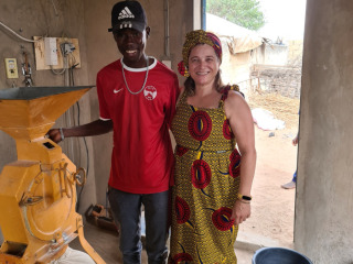 Ousmane con Mónica