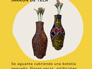 Productos responsables web - Jarrón de tela
